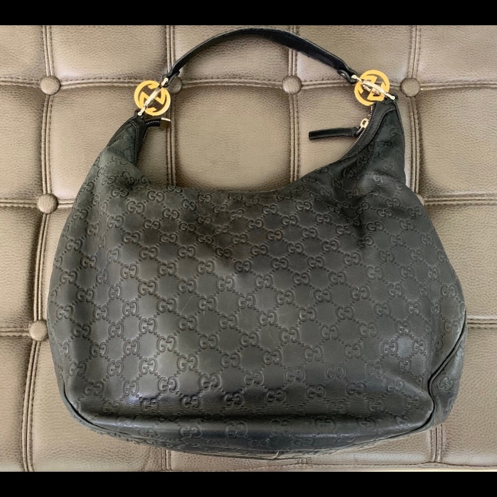 Authentic Gucci GG Twins Handbag Large